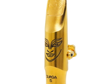 Photo New DURGA 5 Metal Gold Plated Mouthpiece for Tenor Saxophone by Theo Wanne